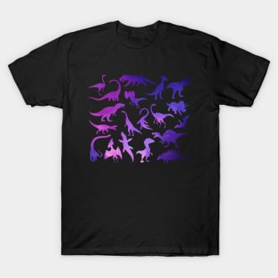 Colorful Dinosaurs Pattern T-Shirt